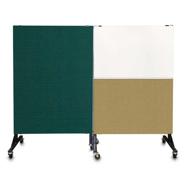 Enclosed Corkboard, 3 Door, 96"x48", 4" Fra